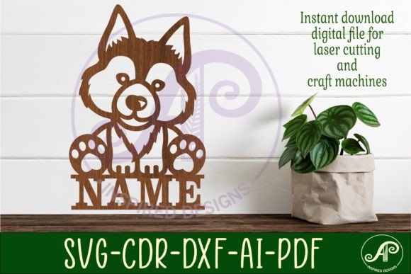 Download Cute Wolf Name Sign Svg Laser Cut - Wolf name sign Collection