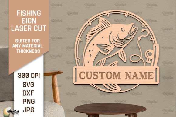 Download Fishing Sign LaserCut. Fishing Decor SVG - Fishing decor Collection