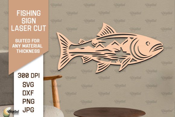 Download Fishing Sign LaserCut. Fishing Decor SVG - Fishing decor Collection