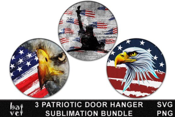 Download Patriotic Door Hanger Bundle Sublimation - Premium Resources