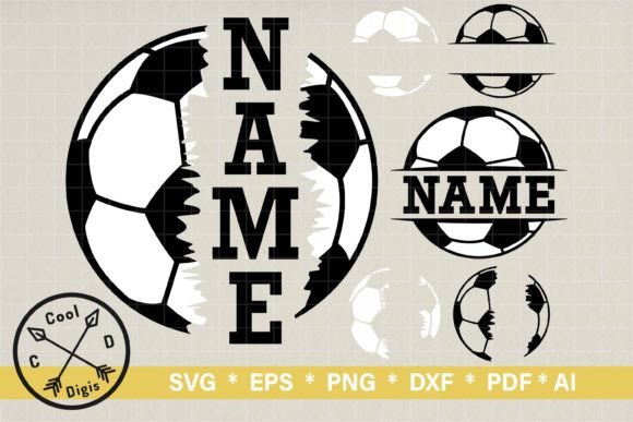 Download Soccer Ball Name SVG Clipart for Cricut - Soccer Collection