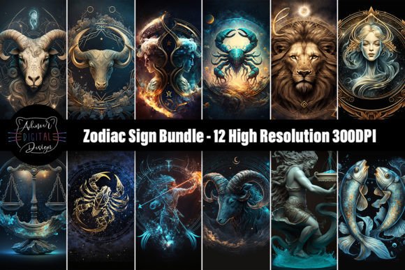 Download Zodiac Sign Bundle Designs - Zodiac sign Collection