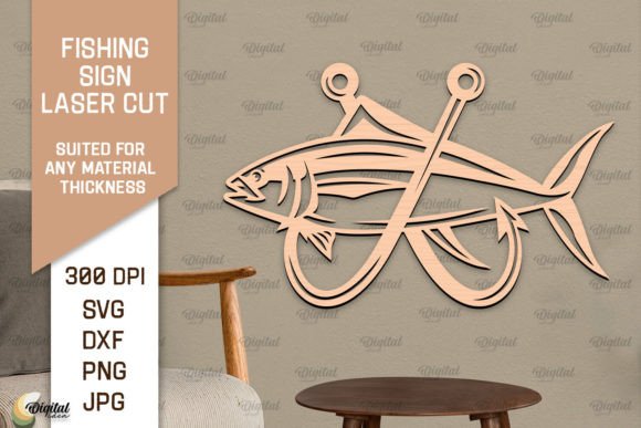 Download Fishing Sign LaserCut. Fishing Decor SVG - Fishing decor Collection