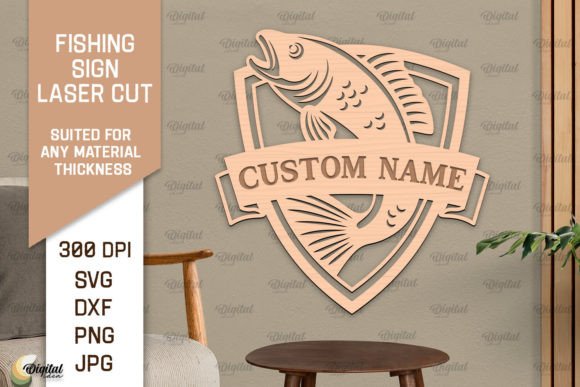 Download Fishing Sign LaserCut. Fishing Decor SVG - Fishing decor Collection