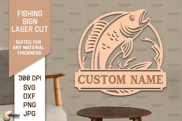 Download Fishing Sign LaserCut. Fishing Decor SVG - Fishing decor Collection
