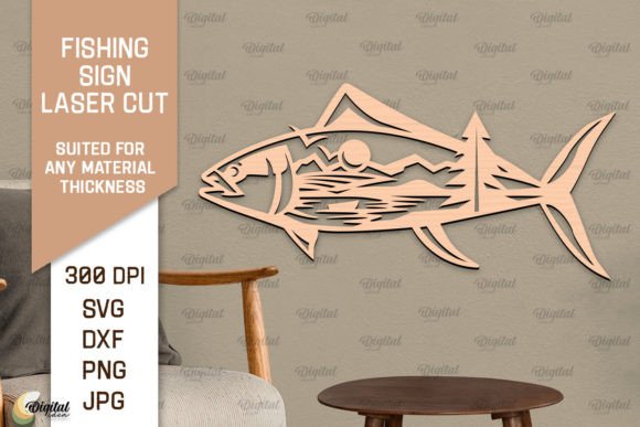 Download Fishing Sign LaserCut. Fishing Decor SVG - Fishing decor Collection